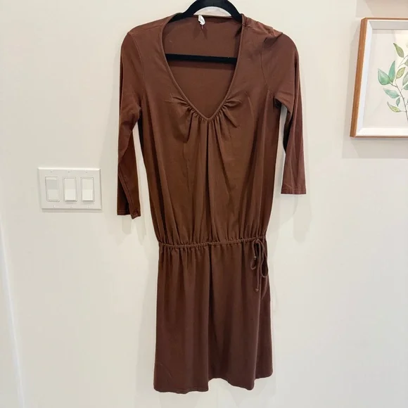 Splendid Brown Long Sleeve Dress - Picture 1 of 4